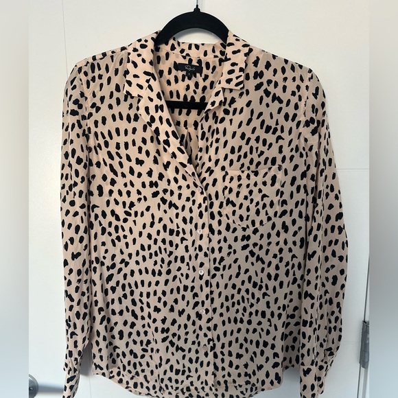 Rails Silk Rebel Shirt - Blush Spotted - Picture 3 of 11